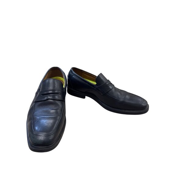 Florsheim Comfortech Mens Black Leather Loafers Size 8M SKU...